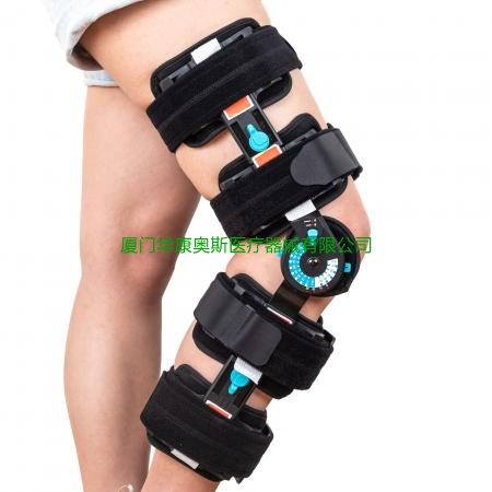 一键锁定扣销式卡盘可调伸缩护膝 Telescope post-op knee brace